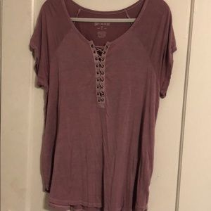 lace up t-shirt